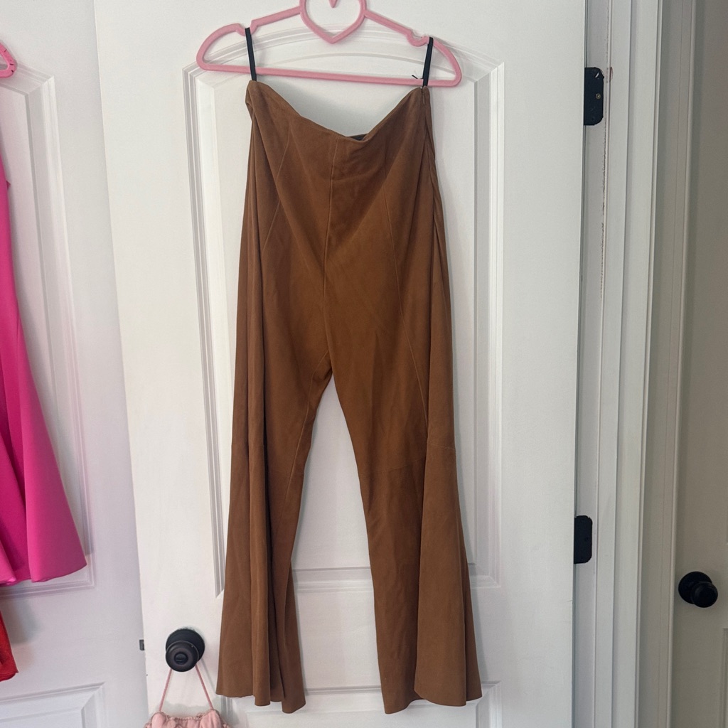 Drome 100% Suede Brown Pants Small Nwt